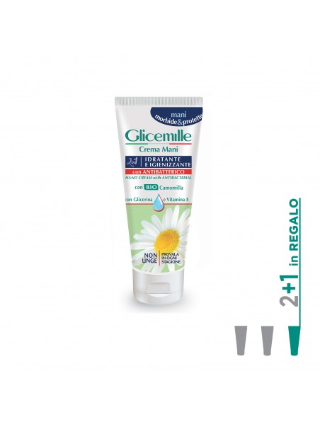 3x2 Crema Mani Idratante, Igienizzante Glicemille