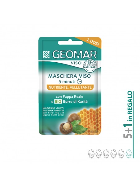 6 Maschere Viso Nutriente – Vellutante Geomar