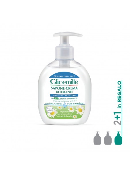 3x2 Sapone-Crema Idratante, Protettivo