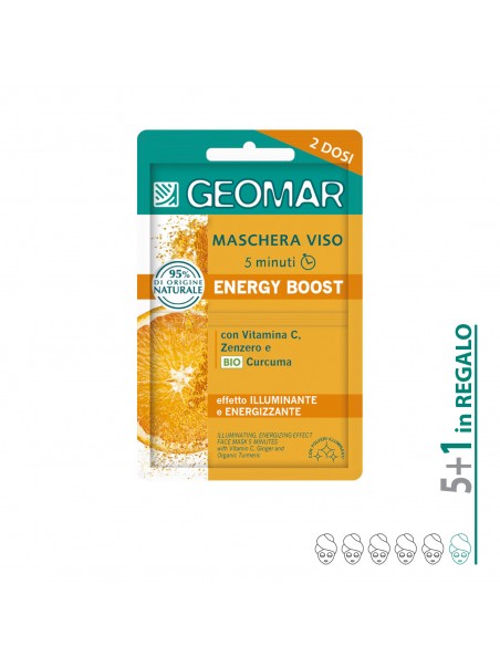 6 Maschere Viso Energy Boost Geomar