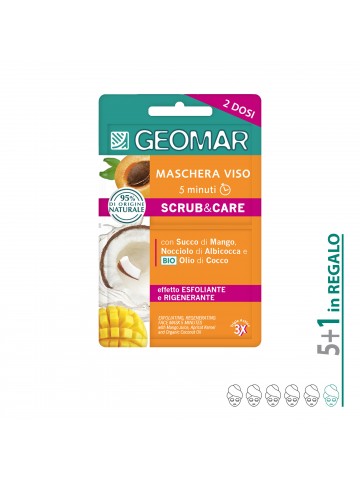 6 Maschere Viso Scrub & Care