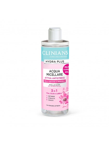 Clinians - ACQUA MICELLARE ATTIVA ANTI-STRESS 400mL