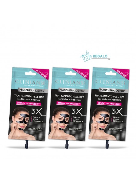 Clinians - 3 MASCHERE PEEL OFF DETOX