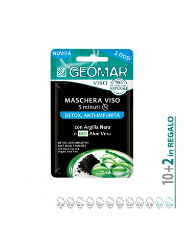 12 Maschere Viso Detox Geomar