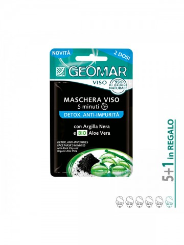 6 Maschere Viso Detox Geomar