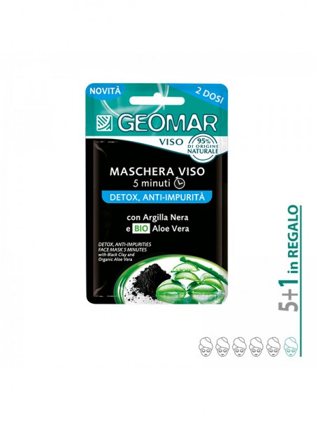 6 Maschere Viso Detox Geomar